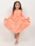 Imported Velour Princess Frock (Pink Peach)