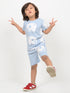 Elephant Buddy Cotton Short Set (Baby Blue)
