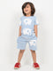 Elephant Buddy Cotton Short Set (Baby Blue)