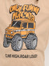 The Monster Fun Cotton Short Set (Beige & Mustard Yellow)
