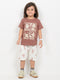 Make Today A Great Day Cotton Short Set (Terracotta & Cream)