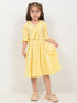 Imported Velour Princess Frock (Lemon Yellow)