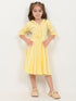 Imported Velour Princess Frock (Lemon Yellow)
