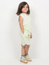 Embroidered Sleeveless Short Set (Pale Mint Green)