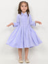 Imported Velour Princess Frock (Lilac)