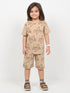 Little Pilot Play Cotton Short Set (Beige)