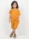Elephant Themed Cotton Short Set (Mustard Yellow)
