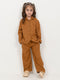 Imported Textured Wash & Wear 2 Piece Set (Brown)