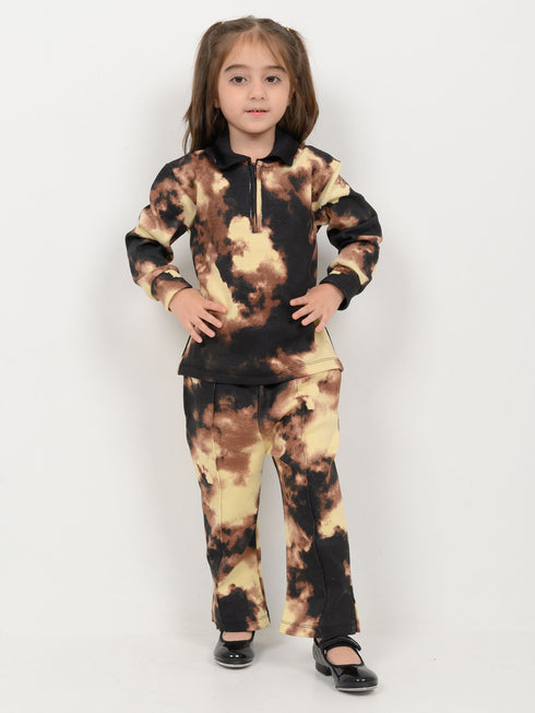 Imported Ribbed Tie-Dye 2 Piece Set (Mocha Storm)