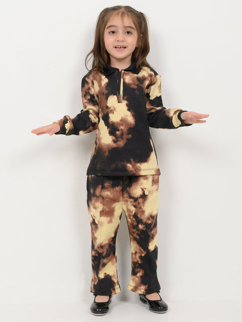 Imported Ribbed Tie-Dye 2 Piece Set (Mocha Storm)