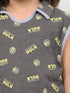 Hulk Mania Sleevesless Short Set (Charcoal Grey)