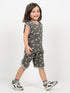 Hulk Mania Sleevesless Short Set (Charcoal Grey)