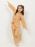 Imported Textured Wash & Wear 2 Piece Set (Golden Khaki)