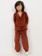 Imported Corduroy Royal Co-ord Set (Rust Brown)