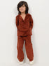 Imported Corduroy Royal Co-ord Set (Rust Brown)