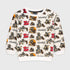 Tom & Jerry Allover Printed Fleece Tracksuit (Ash White)