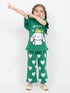 Frill Sleeves Cinnamoroll’s Garden Cotton Trouser Set (Kelly Green)