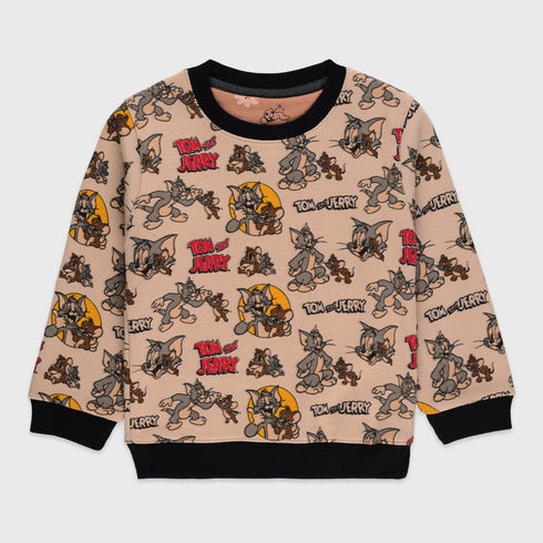 Tom & Jerry Allover Printed Fleece Tracksuit