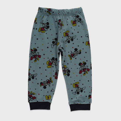 Mickey Mouse Allover Printed Fleece Tracksuit (Teal)
