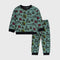 Tom & Jerry Allover Printed Fleece Tracksuit (Green)