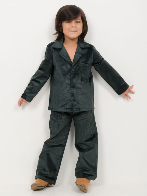 Imported Corduroy Royal Co-ord Set (Midnight Green)