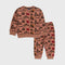 Tom & Jerry Allover Printed Fleece Tracksuit (Terracotta)