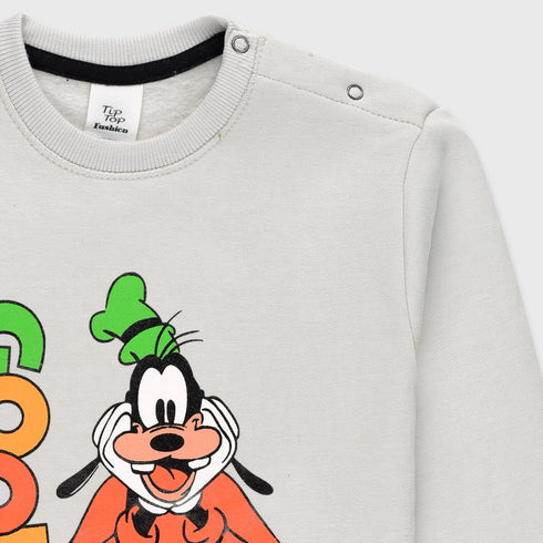 Goofy Printed Fleece Sweatshirt (Winter Sky)