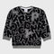 Alphabet Printed Fleece Sweatshirt (Black)
