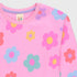 Flowers Printed Terry Sweatshirt (Pink)
