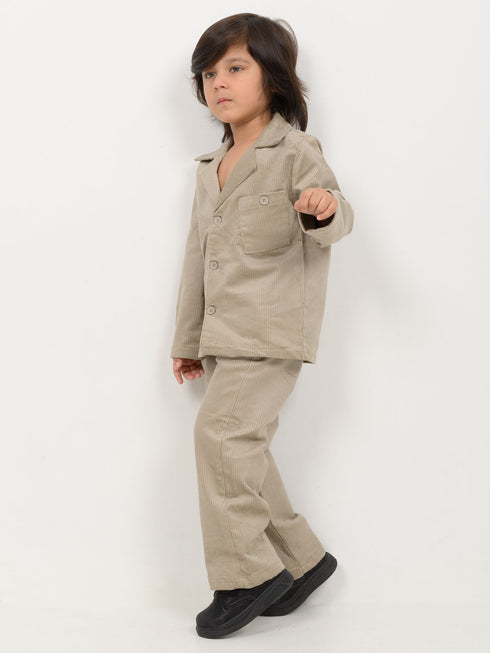 Imported Corduroy Royal Co-ord Set (Stone Beige)