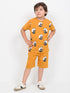 Little Panda Adventure Cotton Short Set (Musturd)