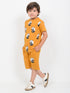 Little Panda Adventure Cotton Short Set (Musturd)