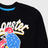 Monsters Printed Fleece Tracksuit (Black)
