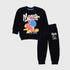 Monsters Printed Fleece Tracksuit (Black)