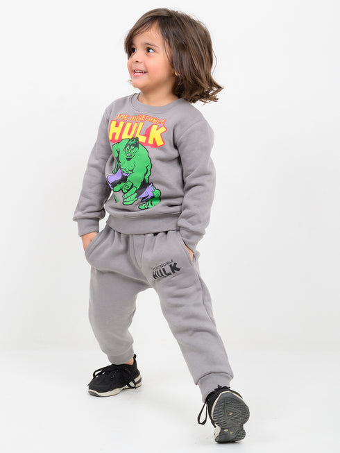 The Incredible Hulk Fleece Suit (Grey Cloud)