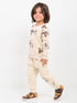 Jungle Buddies Themed Fleece Suit (Ivory)
