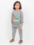 Foxy Festive Fleece Suit (Ash Grey)