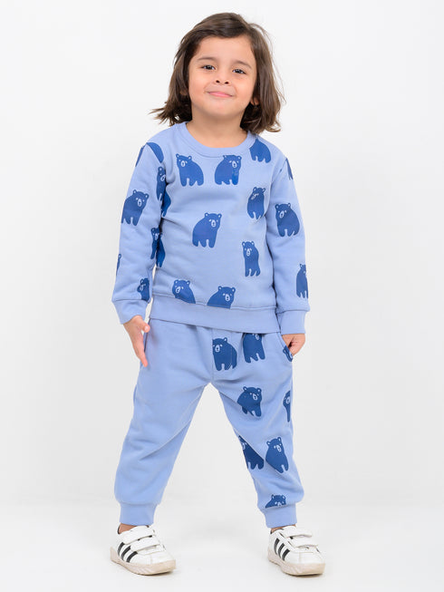 Bear Buddy Themed Fleece Suit (Ruddy Blue)
