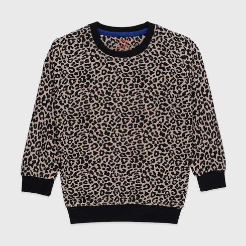 Small Tiger Prints Fleece Sweatshirt