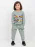 Construction Crew Fleece Suit (Misty Mint)