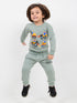 Construction Crew Fleece Suit (Misty Mint)