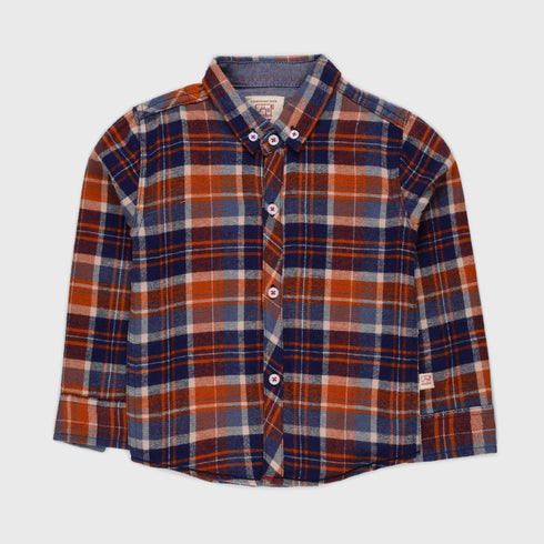 Flannel Shirt (Rust)