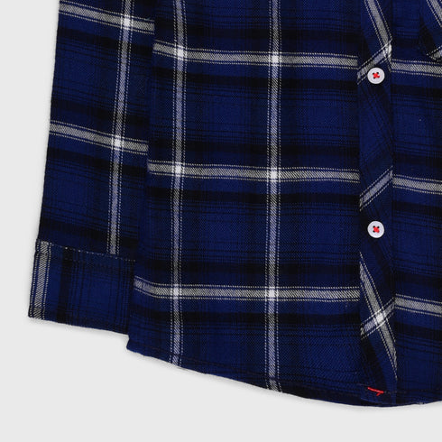 Flannel Shirt (Dark Blue)