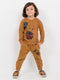 Classic Mickey Themed Fleece Suit (Caramel Brown)