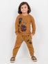 Classic Mickey Themed Fleece Suit (Caramel Brown)