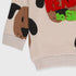Dog Printed Fleece Sweatshirt (Cream)