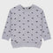 Dinosaur Printed Terry Sweatshirt (Grey)