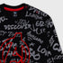 Graffiti Fleece Sweatshirt (Black)