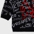 Graffiti Fleece Sweatshirt (Black)