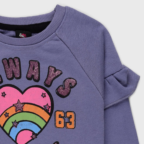 Always Happy Sweatshirt (Purple)